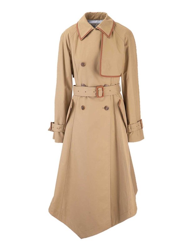 LOEWE: Trenchcoats - Trenchcoat - Beige