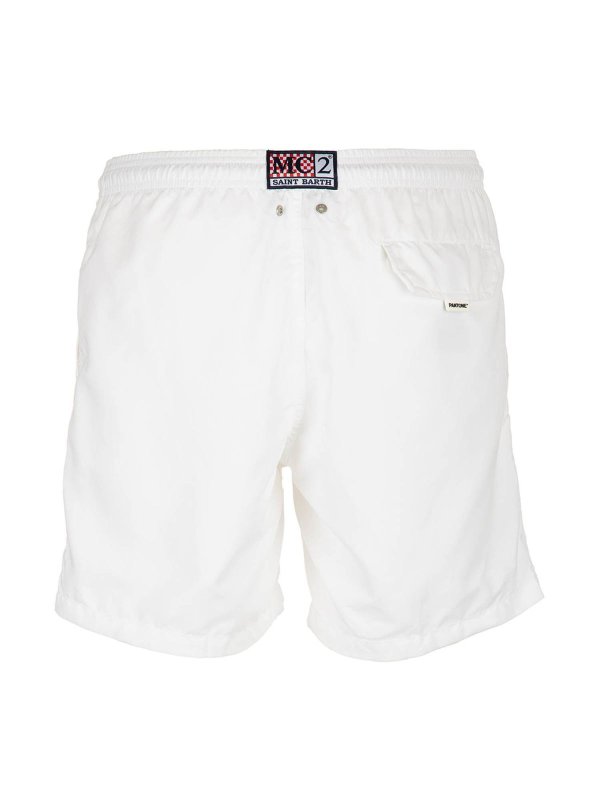 MC2 SAINT BARTH: Costumi piscina e boxer online - Boxer da mare Pantone bianco