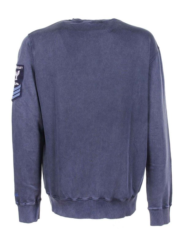 MC2 SAINT BARTH: Sweatshirts & Sweaters online - St. Barth Navy sweatshirt in blue