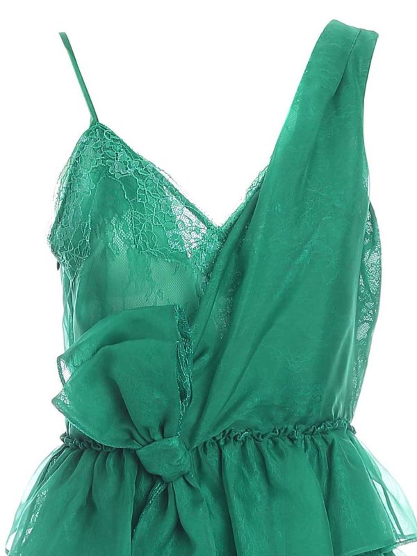 iKRIX ERMANNO SCERVINO: short dresses - Flounced dress in green