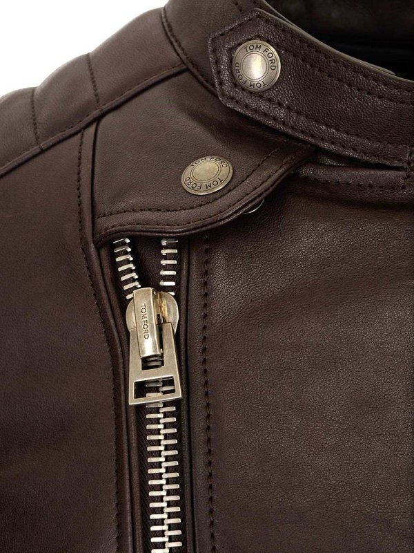 iKRIX TOM FORD: leather jacket - Leather jacket in brown