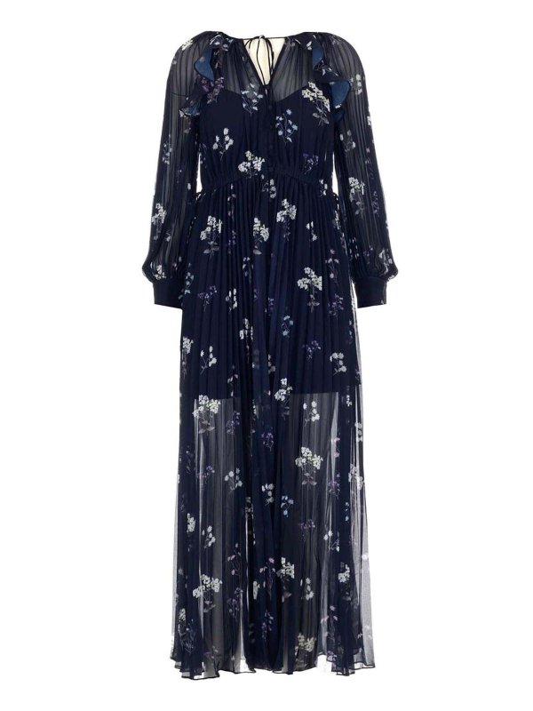 Self Portrait: maxi dresses - Blue maxi dress in blue