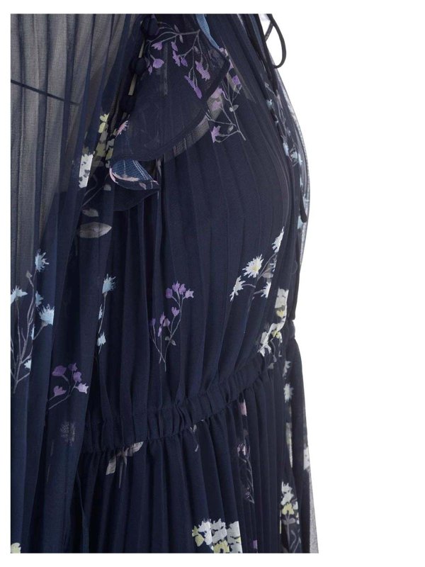 iKRIX Self Portrait: maxi dresses - Blue maxi dress in blue