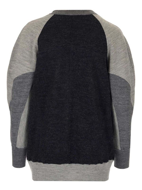 STELLA McCARTNEY: Strickpullover mit Rundhalsausschnitt online - Rundhalspullover - Grau