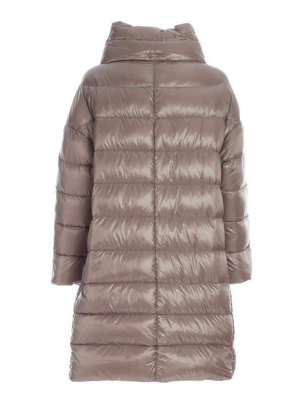 HERNO: padded coats online - Matilde padded jacket  in beige