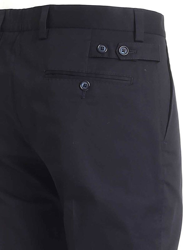 iKRIX DOLCE & GABBANA: casual trousers - Cotton pants in black