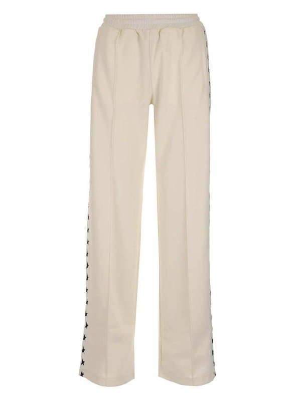 GOLDEN GOOSE: tracksuit bottoms - Dorotea sweatpants in white