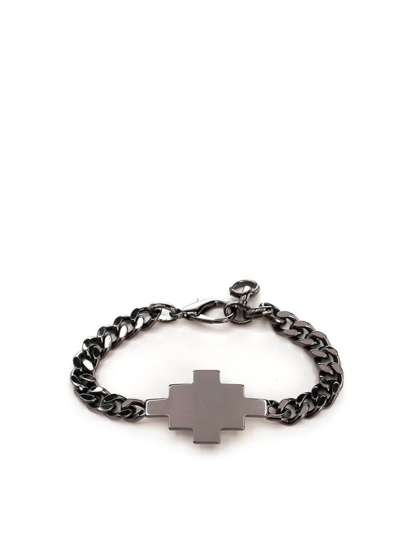 Marcelo Burlon County Of Milan: Bracelets & Bangles - Cross bracelet in black