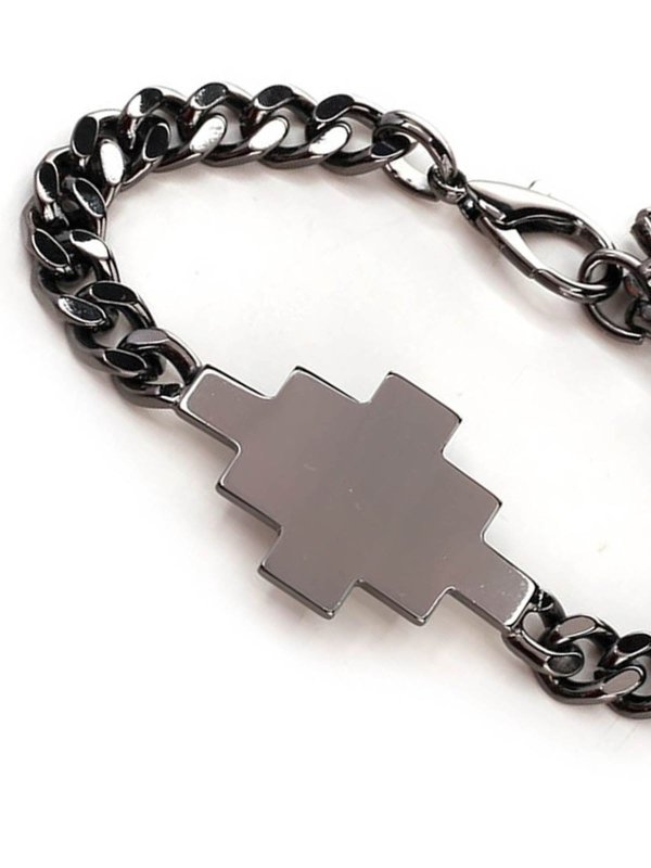 Marcelo Burlon County Of Milan: Bracelets & Bangles online - Cross bracelet in black