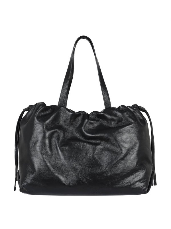 BRUNELLO CUCINELLI: totes bags online - Drawstring handbag in black