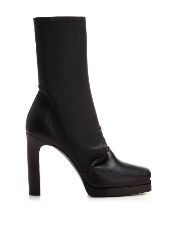 RICK OWENS HUN: ankle boots - Pull-on Cheri boots in black
