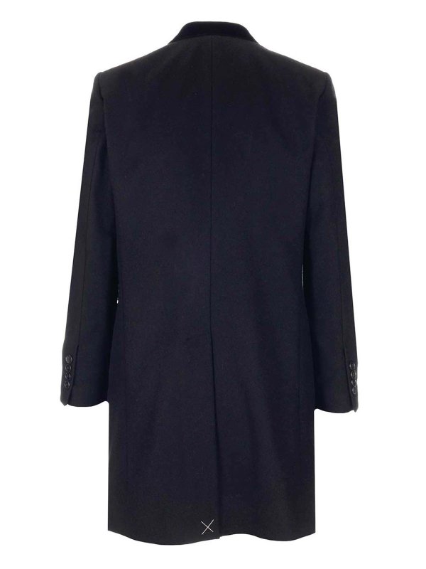 DOLCE & GABBANA: ニーレングスコート online - 膝丈コート - 黒