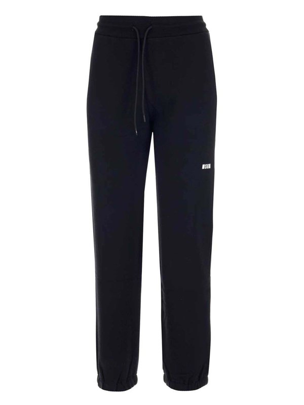 m.s.g.m.: tracksuit bottoms - Logo sweatpants in black