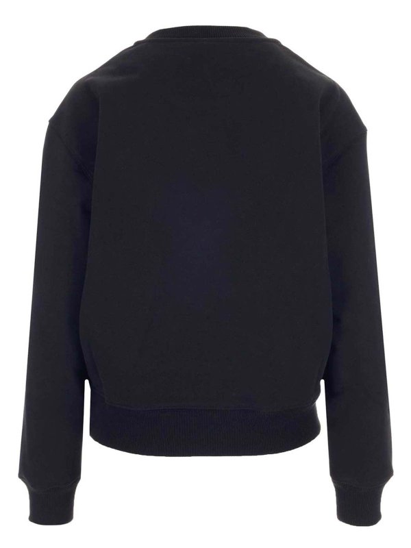 m.s.g.m.: Sweatshirts & Sweaters online - Logo sweatshirt in black and white