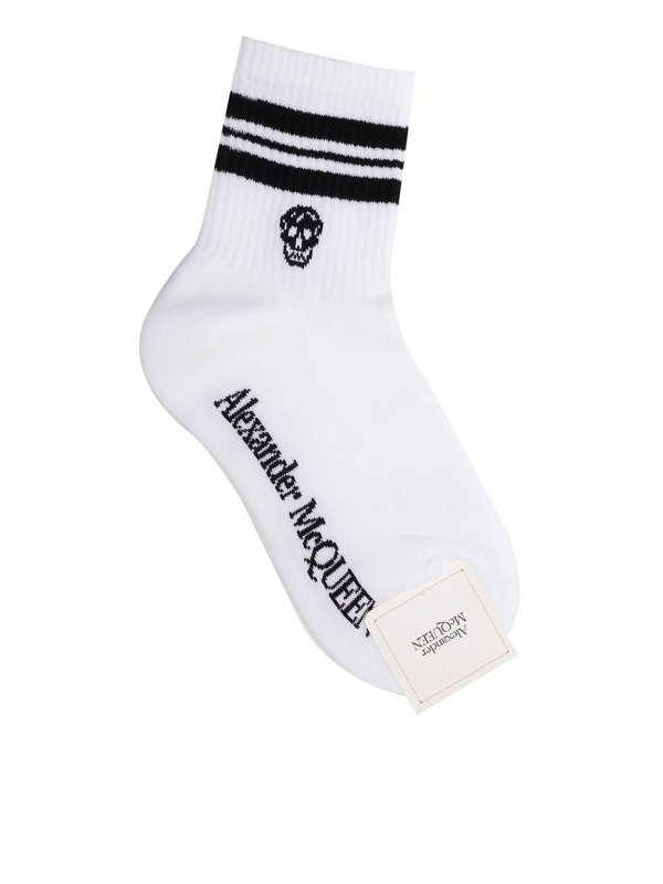 ALEXANDER MCQUEEN: Socken - Socken - Weiß