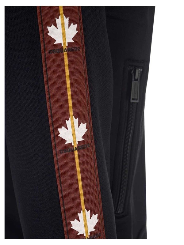 iKRIX DSQUARED2: Sweatshirts & Sweaters - Logo track jacket in black