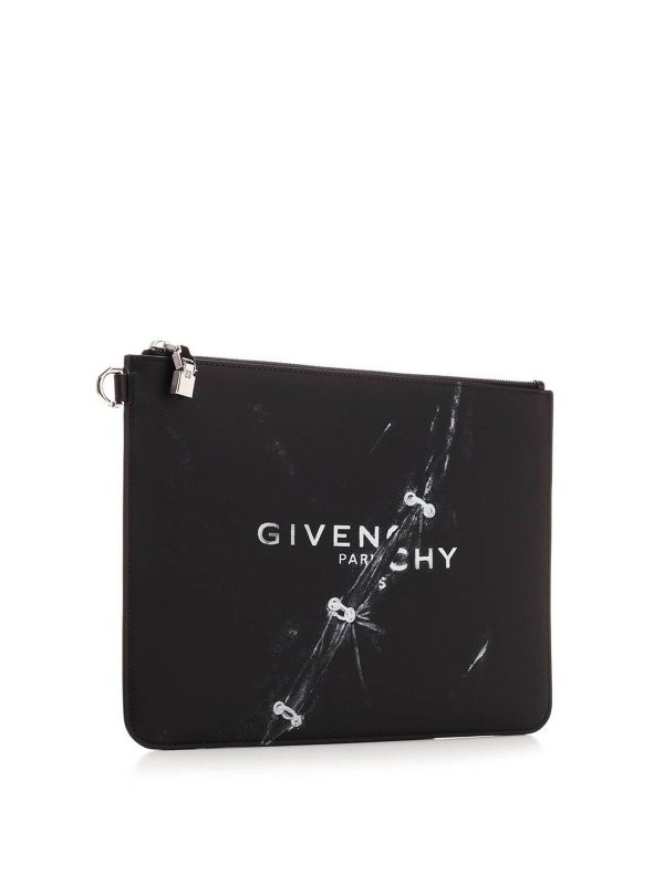 GIVENCHY: clutches online - Logo clutch bag in black