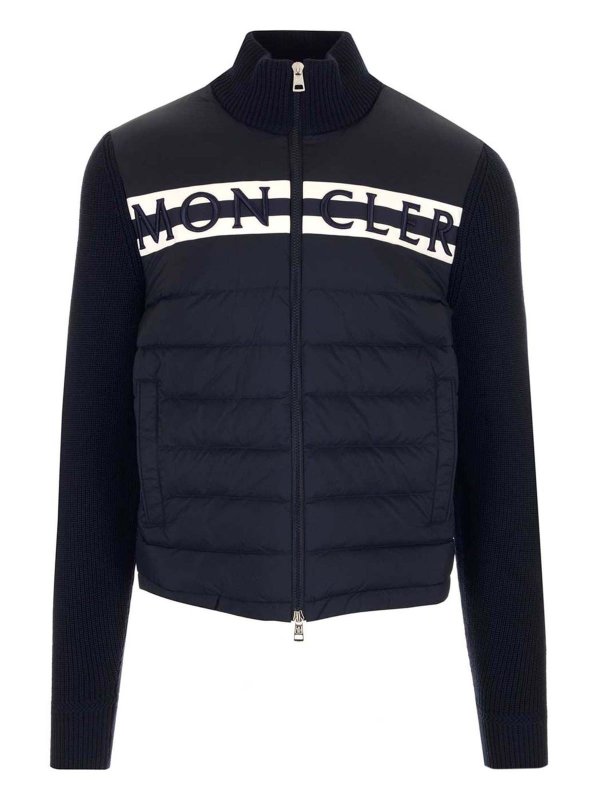 MONCLER: カーディガン - カーディガン - ブルー