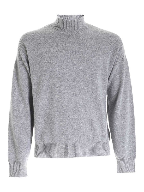 Z ZEGNA: Col roulé & Col polo - Pull Col Roulé - Gris