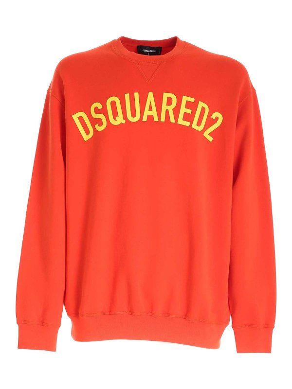 DSQUARED2: Sweatshirts und Pullover - Sweatshirt - Orange