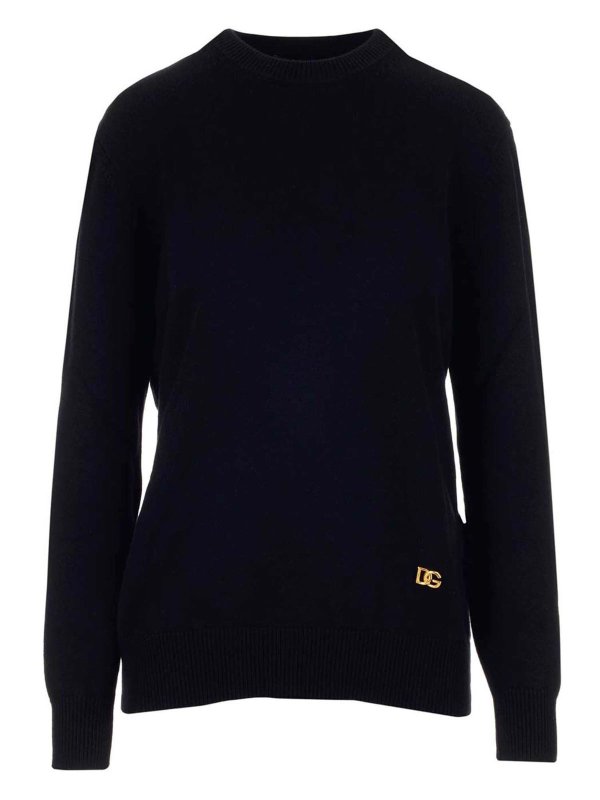 DOLCE & GABBANA: Pull col rond - Pull Col Rond - Noir