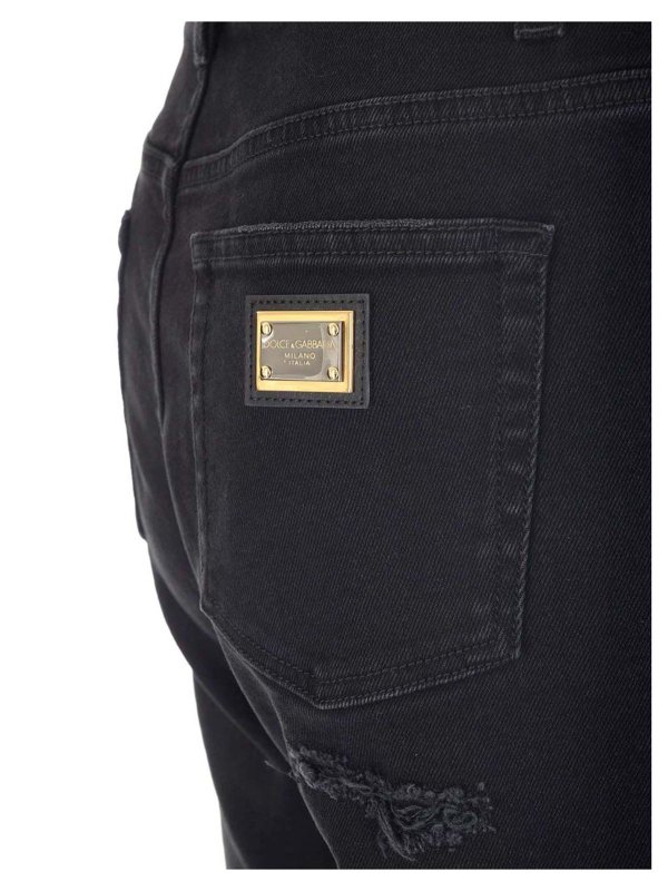 iKRIX DOLCE & GABBANA: Jeans Rectos - Vaqueros Rectos - Negro
