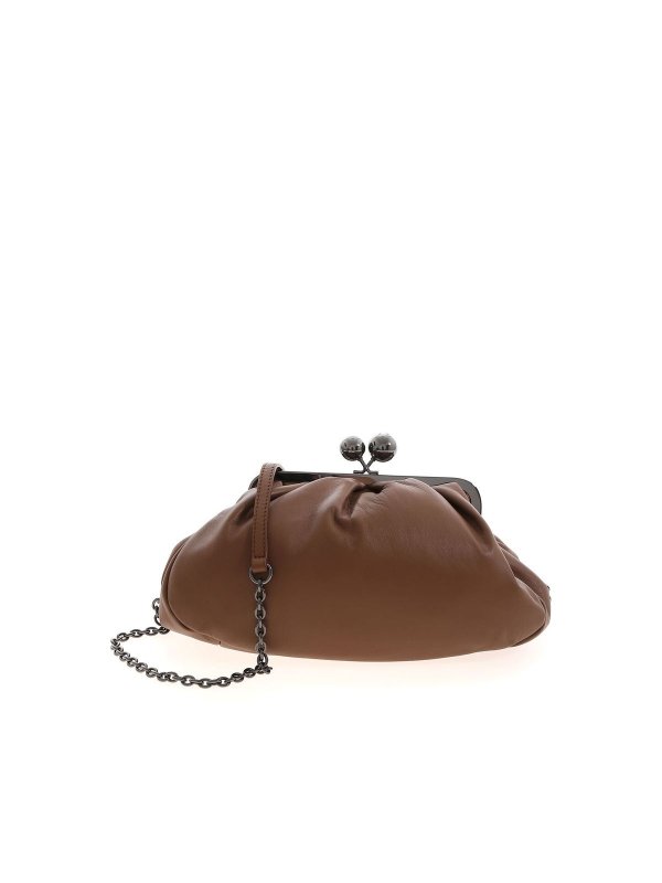 WEEKEND MAX MARA: clutches - Pasticcino Cubico clutch bag in brown