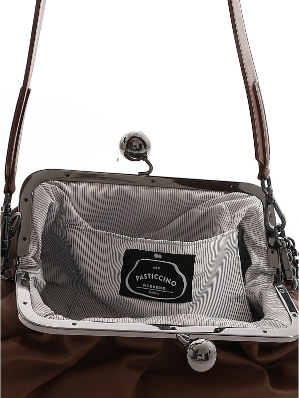 Pasticcino Cubico clutch bag in brown shop online: WEEKEND MAX MARA