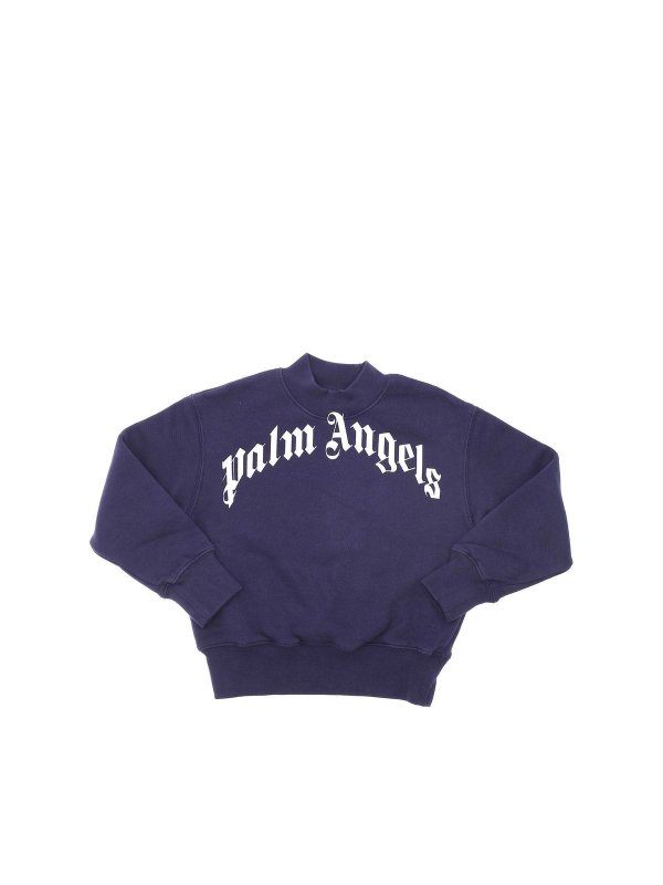 Palm Angels: スウェット＆セーター - スウェットシャツ/セーター - ブルー