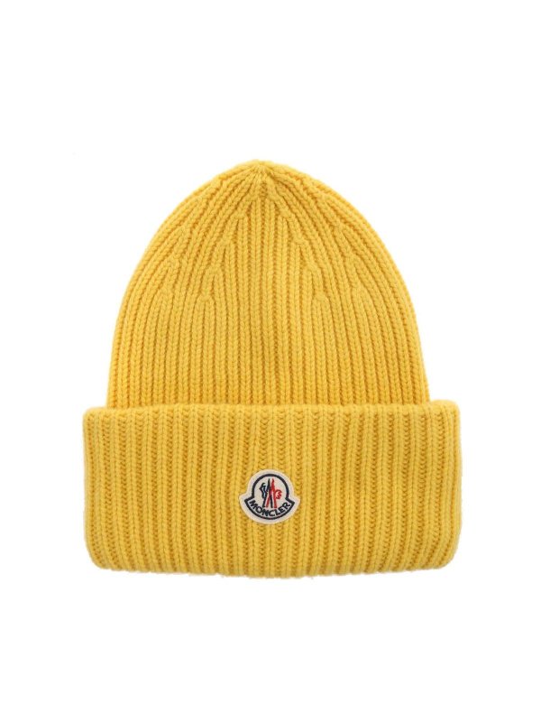 MONCLER: Mützen - Mütze - Gelb