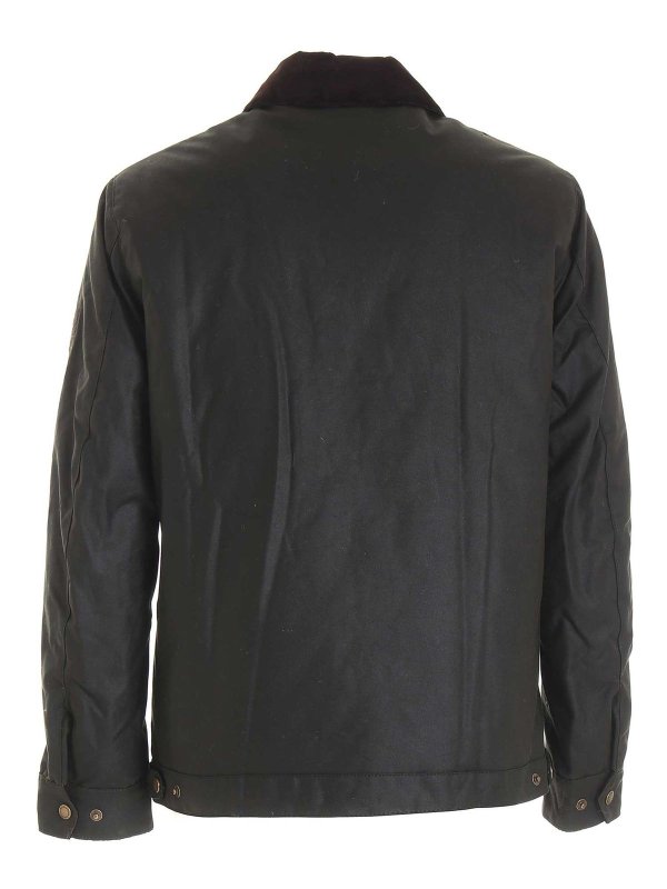 BARBOUR: casual jackets online - Workers Wax jacket in dark gray