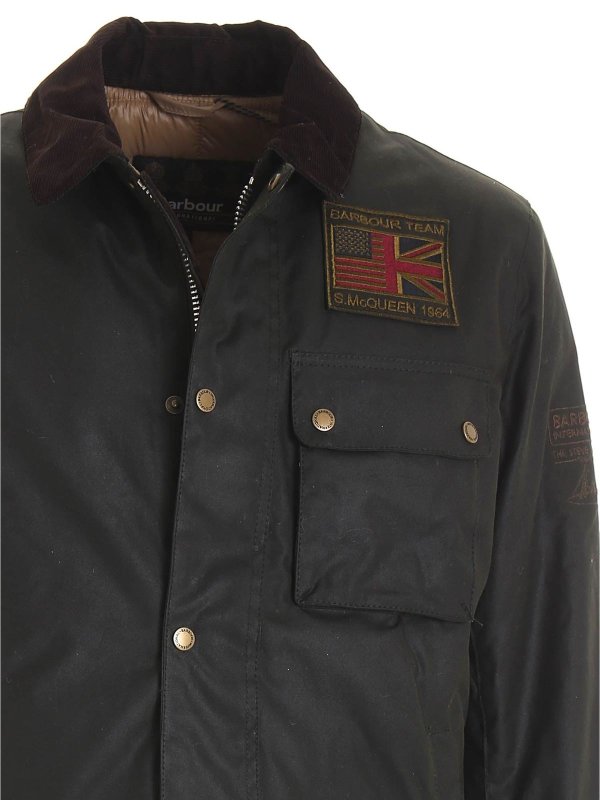 The Best Shops BARBOUR: casual jackets - Workers Wax jacket in dark gray