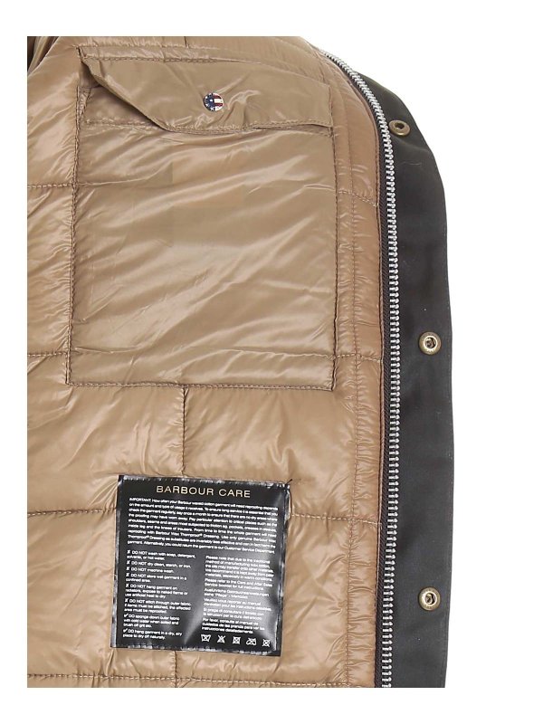 Workers Wax jacket in dark gray shop online: BARBOUR