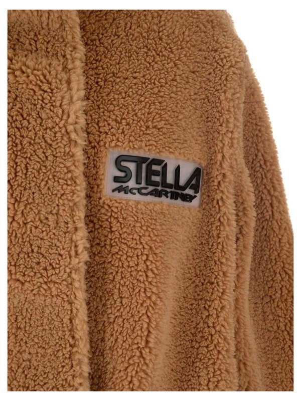 iKRIX STELLA McCARTNEY: Fur & Shearling Coats - Luna Teddy Mat coat in brown
