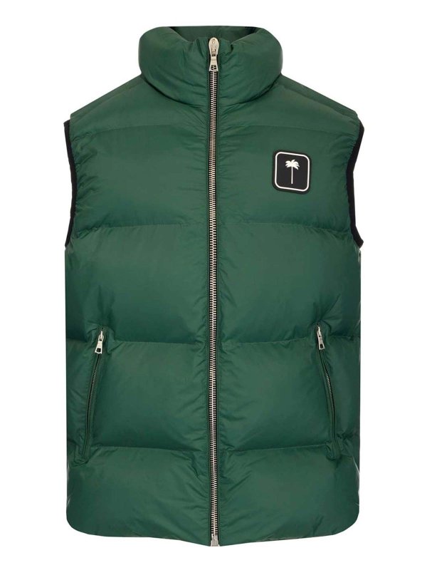 Palm Angels: Chalecos  - Chaleco - Verde