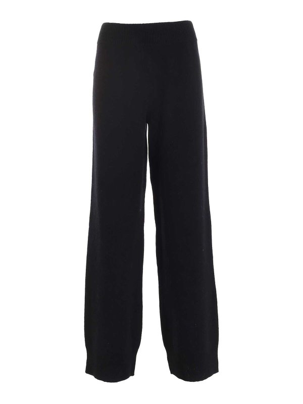 ERMANNO SCERVINO: casual trousers - Life palazzo pants in black