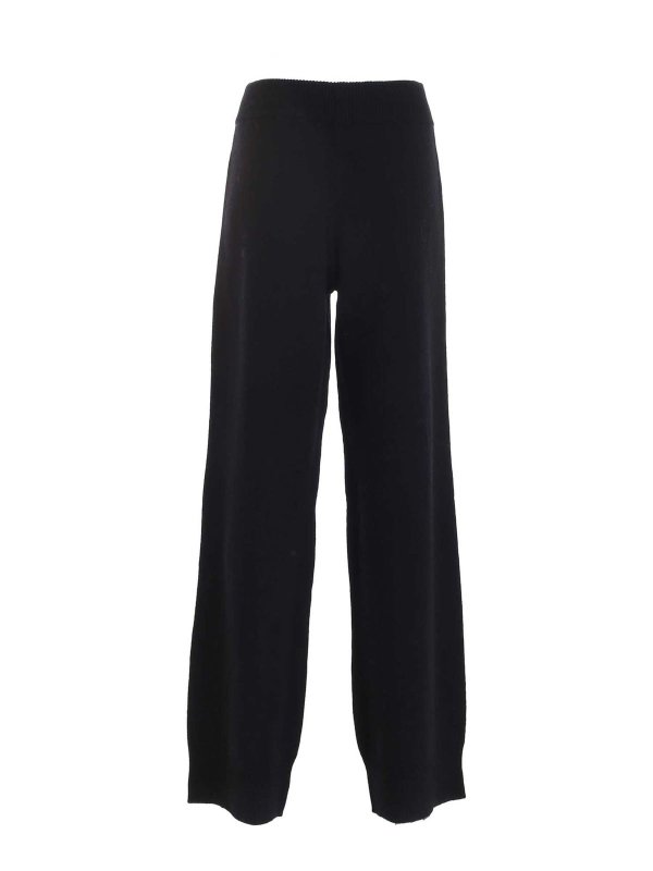 ERMANNO SCERVINO: casual trousers online - Life palazzo pants in black