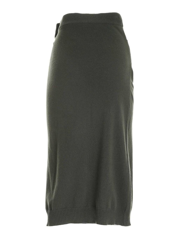 KENZO: Knee length skirts & Midi online - Asymmetrical skirt in green