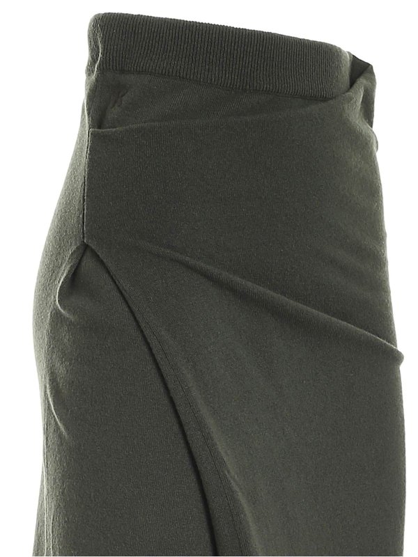 iKRIX KENZO: Knee length skirts & Midi - Asymmetrical skirt in green