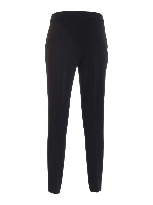 MOSCHINO: casual trousers online - Ironed crease pants in black