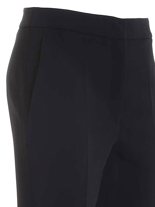 iKRIX MOSCHINO: casual trousers - Ironed crease pants in black