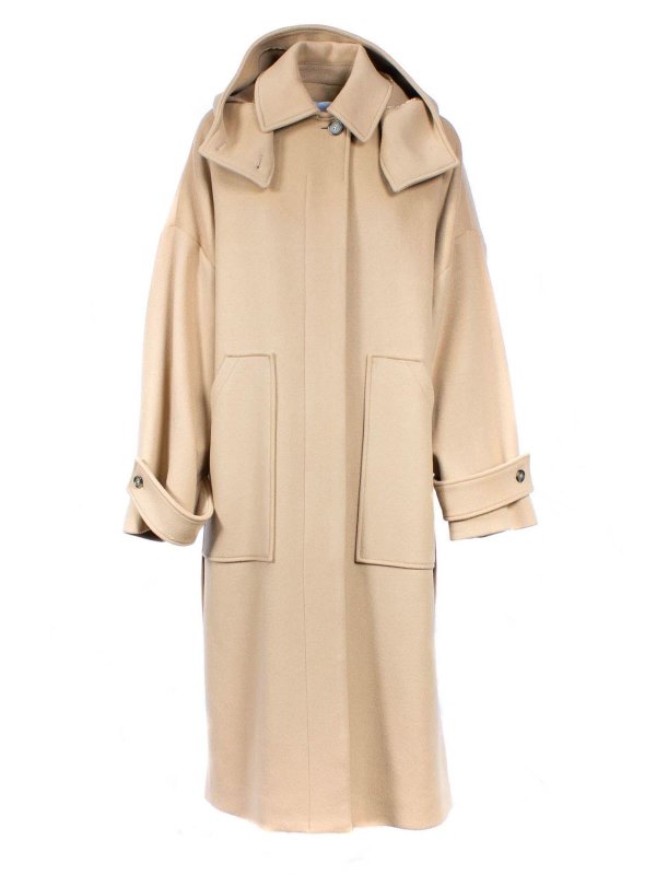 m.s.g.m.: trench coats - Long coat in beige