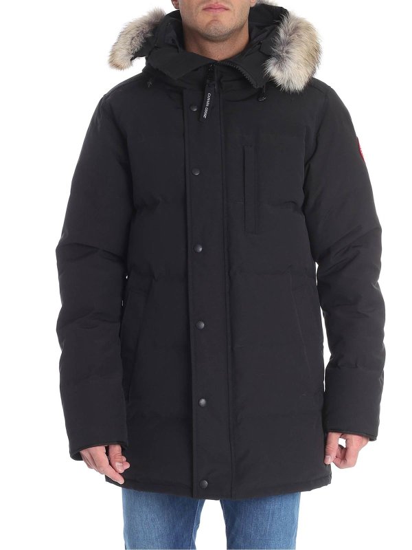 Canada Goose: padded coats - "Carson" black down jacket
