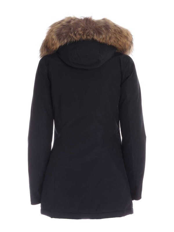 WOOLRICH: padded coats online - Artic Racoon parka in blue