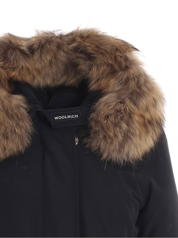 The Best Shops WOOLRICH: padded coats - Artic Racoon parka in blue