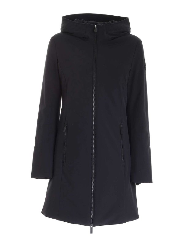 WOOLRICH: padded coats - Firth down jacket in black