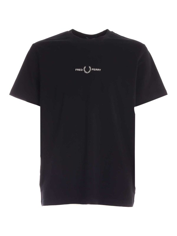 FRED PERRY: T-shirts - T-Shirt - Schwarz