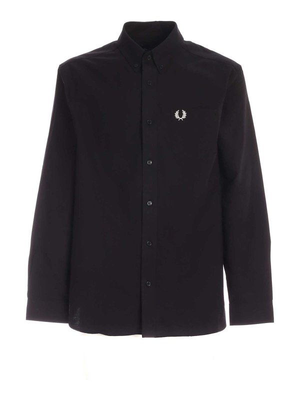 FRED PERRY: Hemden - Hemd - Schwarz