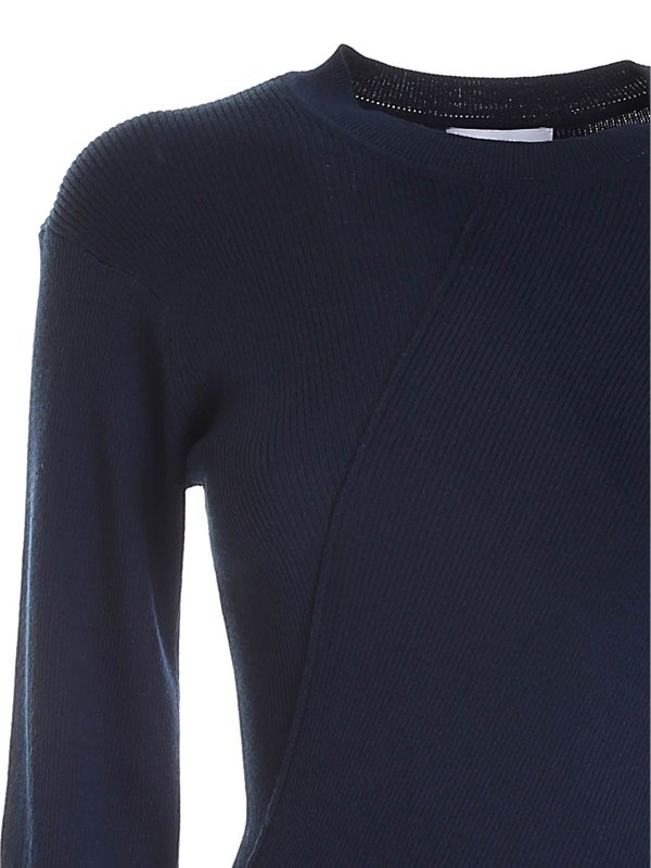 iKRIX KENZO: knee length dresses - Asymmetrical dress in blue