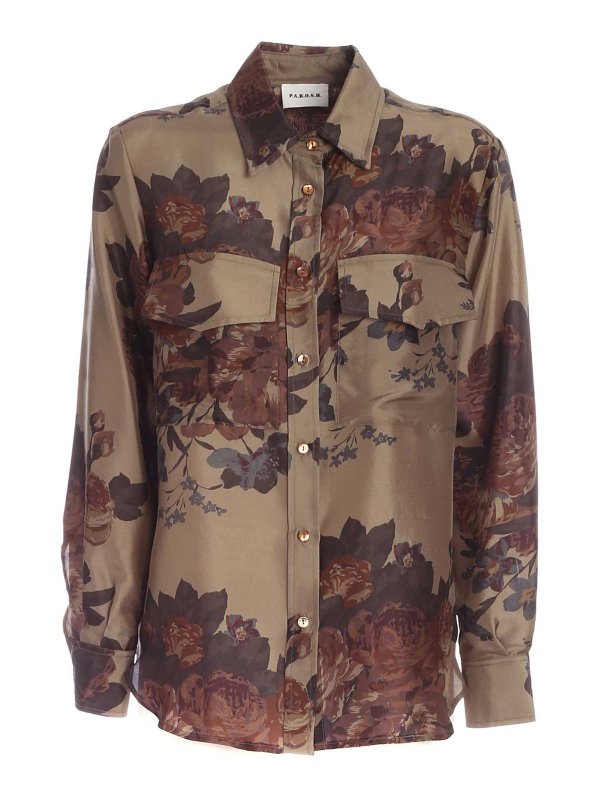 P.A.R.O.S.H.: Chemises - Chemise - Vert